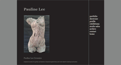 Desktop Screenshot of paulineleeceramics.com